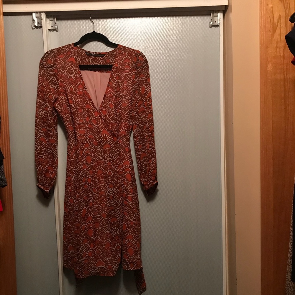 Zara polka dot dress
